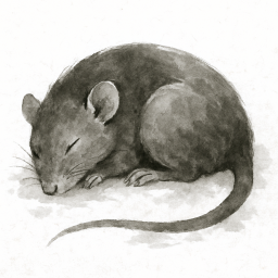Sleeping rat